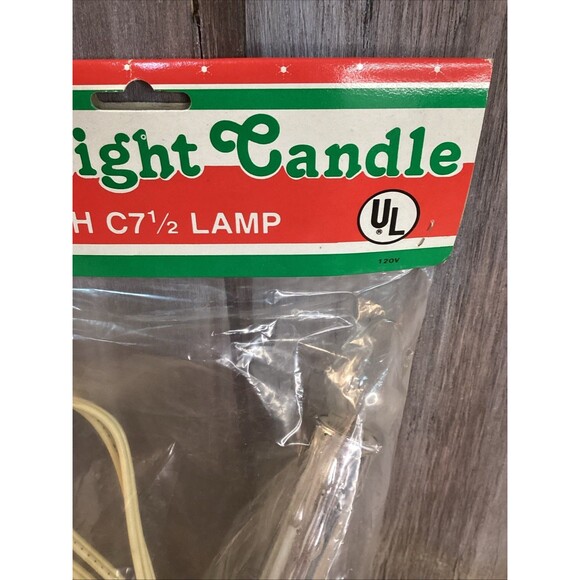 Vintage Single Light Candolier Candelabra Electric Drip Candle Silver Plastic X2 - Picture 10 of 16